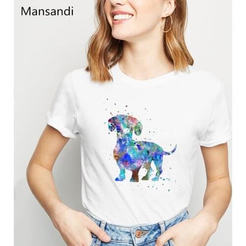 Funny French Bulldog/Boston Terrier/German Shepherd/Labrador Retriever/Chihuahua/Yorkie animal print T shirts women streetwear