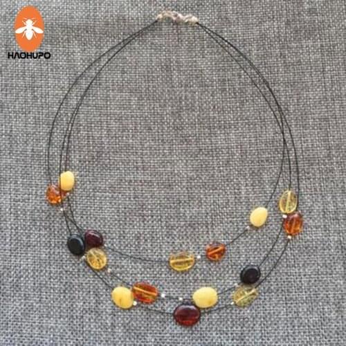 HAOHUPO Adults Original Baltic Amber Necklace for Women Supply Certificate/Amber Sieraden Gift Supplier