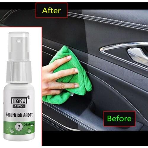 HGKJ Car Seat Leather Restoreration Car Interior Restorer Car Accessories Automotive Interior Plastic Part Retreading Coating