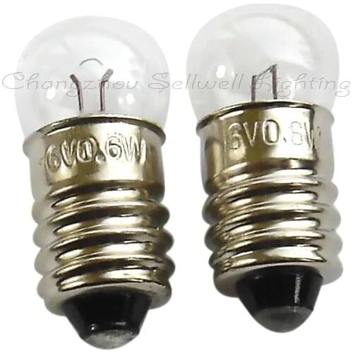 E10 G11 6v 0.6w Miniature Lamp Light Bulb A052