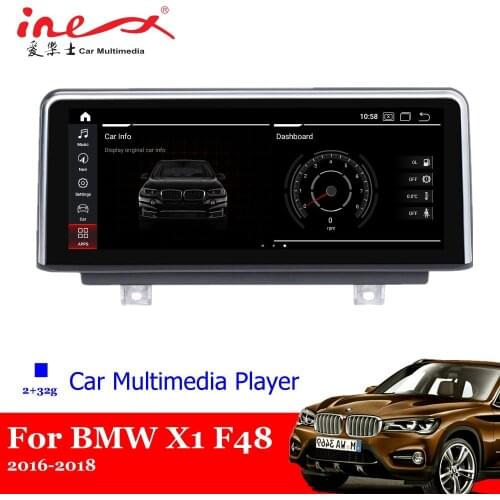 Car Android Dashboard Multimedia Player For BMW X1 F48 2016 2017 2018 Auto Accessories GPS Navigation Screen Radio Video System