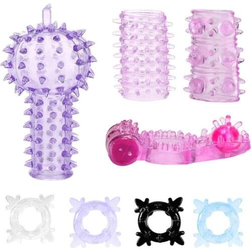 OLO Male Butterfly Silicone Vibration Ring Elastic Penis Condom Sleeve Ring Delay Ejaculation Lock Crystal Ring Adult Sex Toy