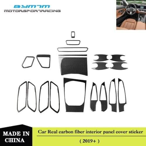 Real Carbon fiber Car interior trim cover sticker For BMW 3 Series G20 G28 325 330 335 1Set 2019