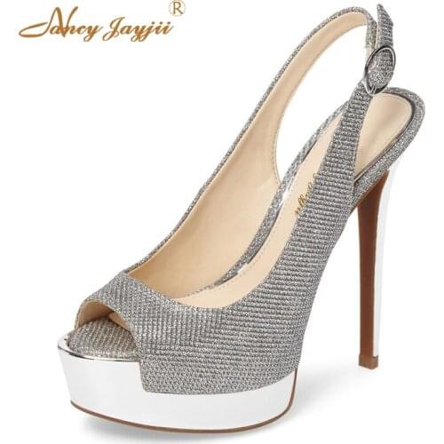 2017 Summer Women Sexy High Heels Platform Sandals Casual&Party&Wedding 14CM Woman Shoes Zapatos Mujer Tacon Sapato Large 4-16