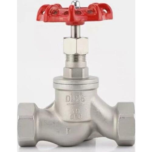 1/2" 3/4" 1" S-Shaped Globe Valve Stainless Steel SS304 CF8M Shut-Off Valve