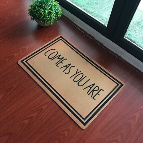 Funny Doormat Entrance Floor Mat Come AS You are Mat Home and Office Rubber Door Mats Outdoor Welcome Mats for Front Door Carpet