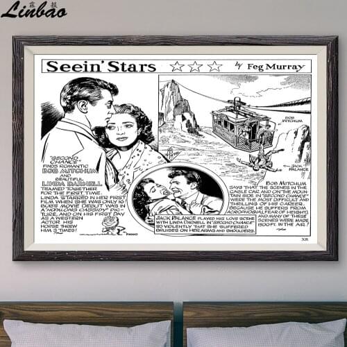 V119 1953 Fear Of Heights! Vintage Classic Movie Custom Silk Poster Home Deco Wall Art Christmas Gift