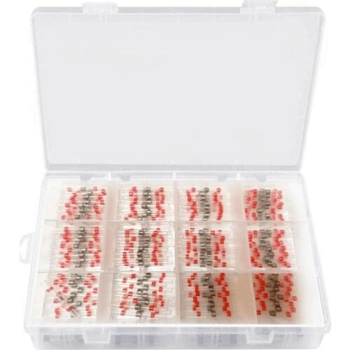 200PCS 22-18 AWG Red Solder Seal Wire Connectors , Heat Shrink Butt Connectors, Waterproof and Insulated Wire Terminals