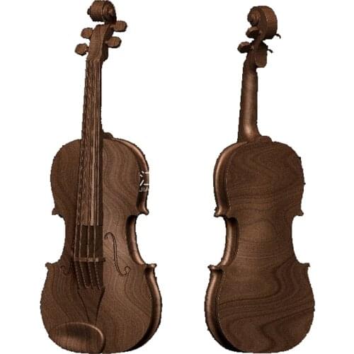 3d model relief for cnc machine in STL file format N25 Violin