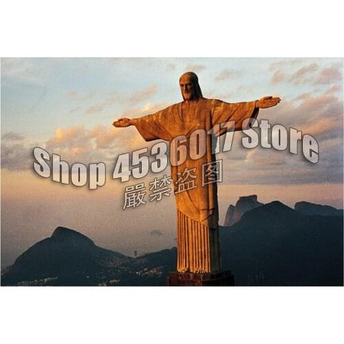 Diamond Painting Christ Redeemer, Brazil Puzzle DIY Diamond Embroidery Full Square Drill Religious Easter Rhinestone Decor Gift