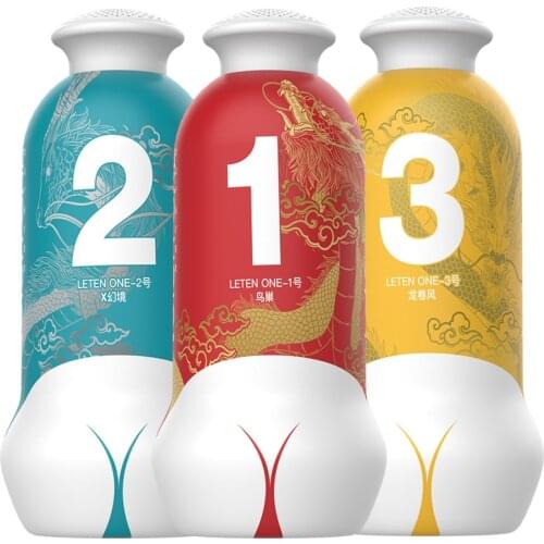 Leten Manual Anal Masturbator 3 Level Suction Vacuum ,Automatic Female Sex Moanning, Virtual Skin For Men Masturbation Cup