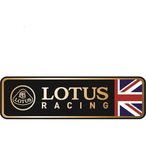 Funny LOTUS RACING KK Cover Scratches Car Sticker Bumper Window Windshield Accessories Pvc 15cm X 4.4cm
