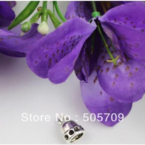 FREE SHIPPING 40 Sets Tibetan silver 7x4mm leather cord end caps A19501