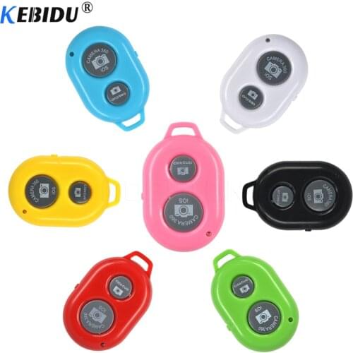 Kebidu Wireless Bluetooth Self-Timer Shutter Release Remote Control Camera Controller Colorful for IOS Android for Smart Phone