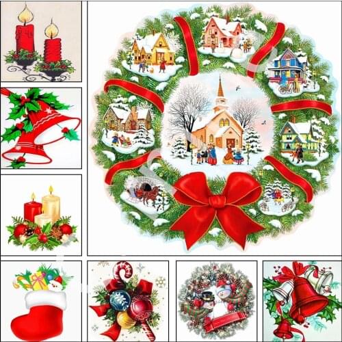DIY 5D Diamond Painting Christmas Gift Cross Stitch Embroidery Homemade Mosaic Picture Full Round&Square Drill Home Decoration