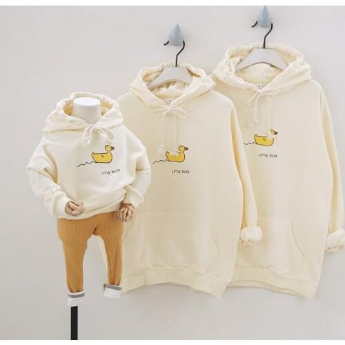 2020 Family Matching Hooded Clothes Father Son Shirts Mother Daughter Sweaters Dress Mommy and Me Clothes Mom Son Outfits