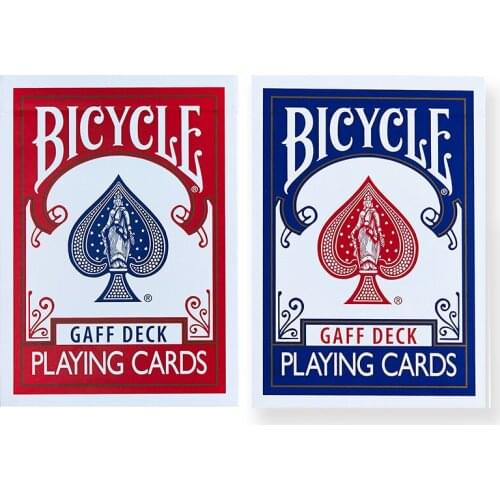 Bicycle Gaff Deck Playing Cards Red/Blue Rare Limited Poker Glory Magic Cards Special Props Close Up Magic Trick for Magician