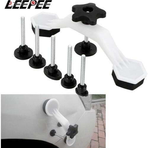 LEEPEE Car Dent Repair Tools Car Dent Removal Glue Tabs Pulling Bridge Puller Body Damage Pulling Fix Tool Hand Repair Tools Kit