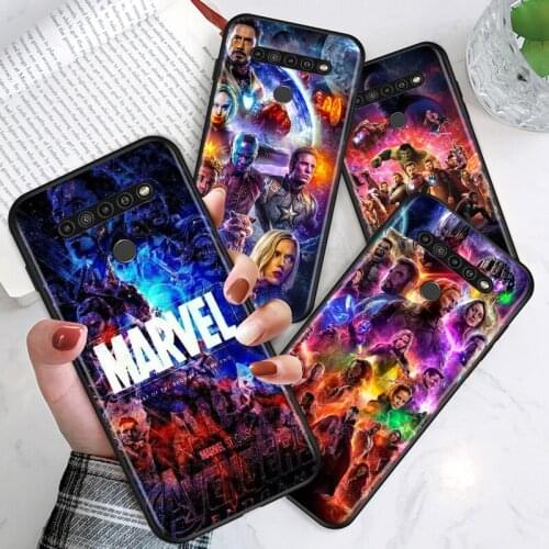 Marvel The Avengers For LG G8 V30 V35 V40 V50 V60 Q60 K40S K50S K41S K51S K61 K71 K22 K31 K42 K92 ThinQ 5G Phone Case