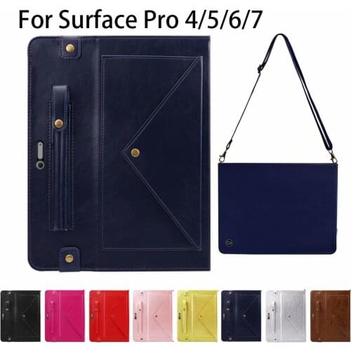 For Microsoft Surface Pro 4 / 5 / 6 / 7 / for Surface GO / GO 2 PU Leather Multifunction Tablet Protection Case