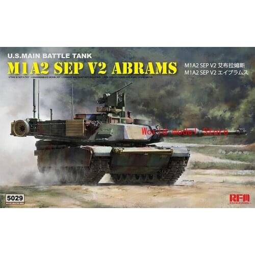 Ryefield-Model RM5029 1/35 U.S. MBT M1A2 SEP V2 Abrams Plastic Model Building Kit