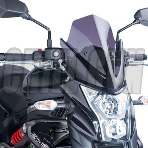 Motorcycle Accessories Windshield Windproof WindScreen Deflectors Visor Viser For Kawasaki ER6N 2012 2013 2014 2015 2016 ER-6N