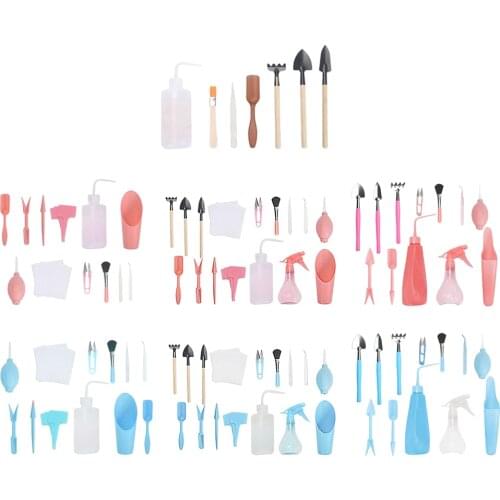 1 Set Garden Succulent Kits Indoor Mini Hand Gardening Tool , for Bonsai Planter Miniature Fairy Planting Care