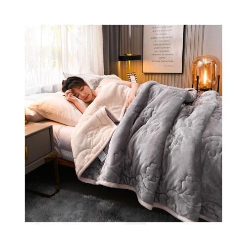 Super Warm Soft Blanket Luxury Thick Pink Blankets For Beds Fleece Blankets and Throws Winter Adult Bed Cover