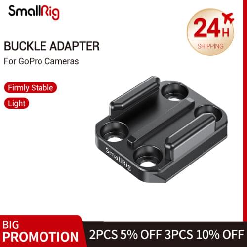 SmallRig Camera Rig Buckle Adapter With Arca Quick Release Plate for GoPro HERO 8 / 7 / 6 / 5 Black Vlogging Rig 2668