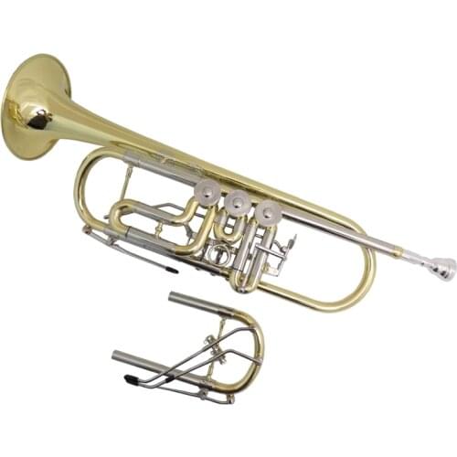 Professional Schagerl trumpet Bb with extra Cupronickel Tuning pipe Yellow brass trumpet with case Musical instruments