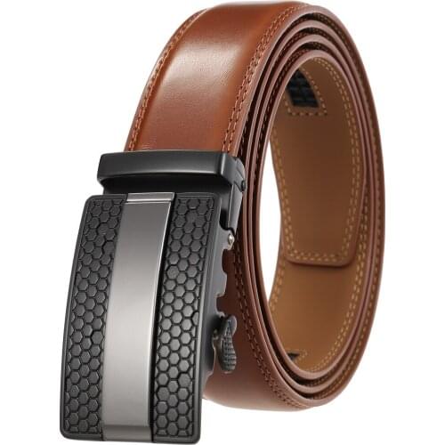 ZLRPH 2021 Famous Brand Belt Men Top Quality Genuine Luxury Leather Belts for Men Strap Male Metal Automatic Buckle men belts