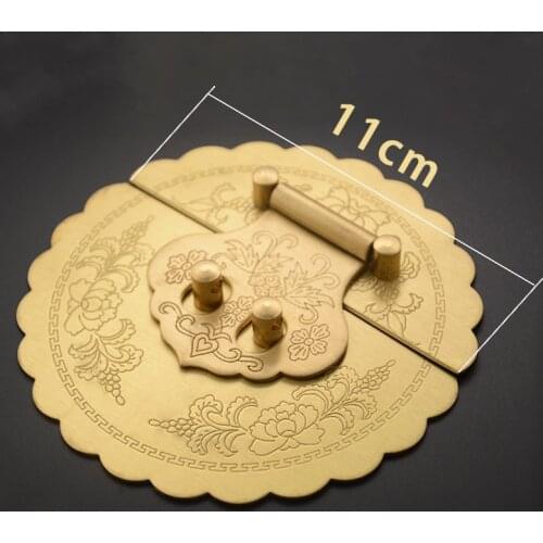 Retro Antique Brass Lock Buckle Box Furniture Box Buckle Jewelry Chest Box Pure Copper Suitcase Buckle Clip Clasp Latch Clasp