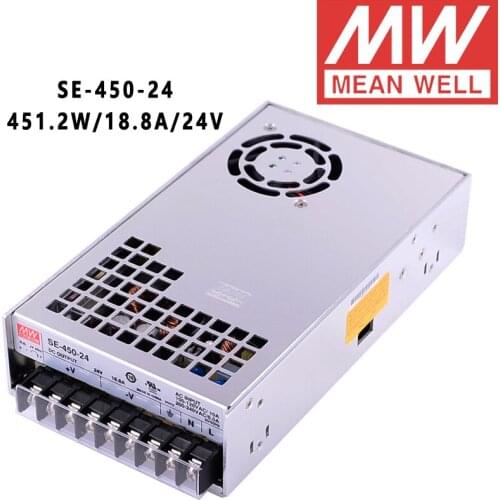 SE-450-24 Mean Well 451.2W/18.8A/24V DC Single Output Power Supply meanwell online store