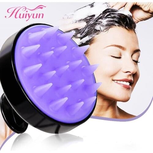 Huiyun Silicone Head Body Scalp Massage Brush Comb Shampoo Hair Washing Combs Tangle Shower Brush For Bath Spa Slimming Massage