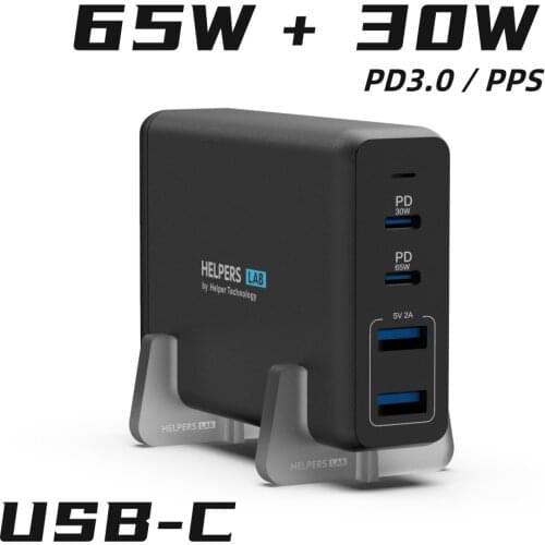 105W Dual USB Type C Travel Charger Adapter with USB-C PD For Macbook XiaoMi HP Dell XPS iPhone 11 pro and most Type-c devices