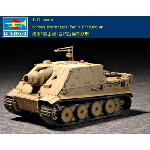Trumpeter 07274 1/72 Sturmtiger Assault Gun Assault Cannon Early Tank Car Kit TH07166-SMT6