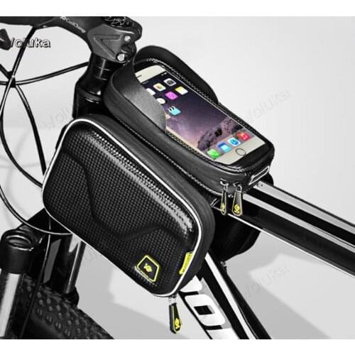 Bicycle bag touch screen mountain bike saddle bag tube bag mobile phone bag riding equipment accessories CD50 Q02