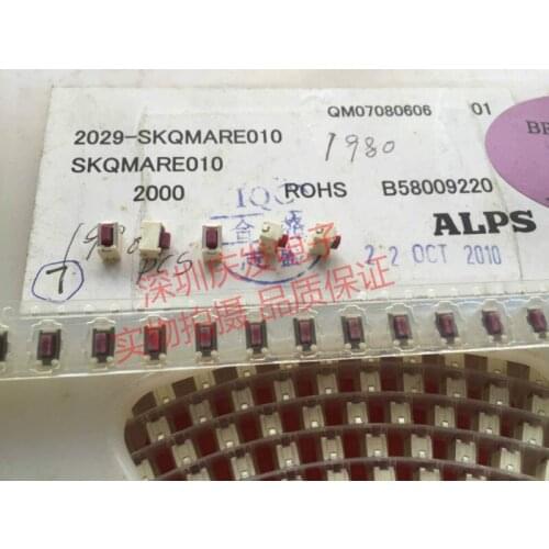 Japan ALPS Alps 3.5*6*5 SMD Switch SKQMARE010 Red Button 3*6 Patch Switch