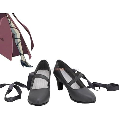 Yu-Gi-Oh! Camilla Cosplay Shoes Grey High Heel Boots Custom Made