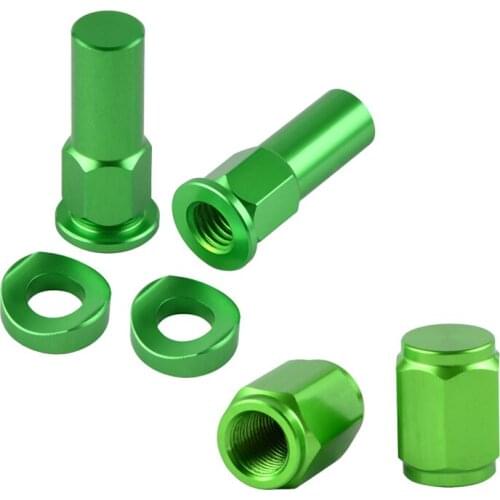 Dirt Bike Rim Lock Nuts Bolts Spacer Motocross Valve Cap For Kawasaki Z750 Z1000 Z650 Z800 Z900 Ninjia 250 300 600 400 250R er6n