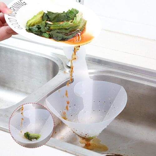 1PC Kitchen Filter Self-Standing Foldable Sink Stopper Anti-Blocking Device Garbage Food Strainers Basket Kitchen Drain Filter