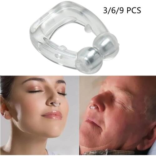 3/6/9 PCS Snoring Stopper Anti Snore Nose Clips Nose Vents Nasal Dilators For Better Sleep Sleeping Aid Tool