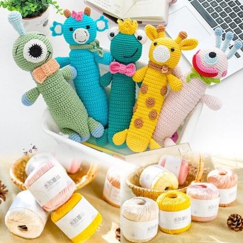 40g 3# Lace Gloss Shuttle Series Crochet Classic Cotton Soft Line Knitting Tape Yarn Thread Yarn for Knitting