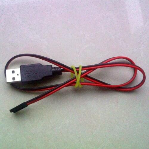 5pcs/Lot USB Wire to 2.54 pin interface DuPont head 1x2P Power Cord Cable for Stepping Motor Driver Board