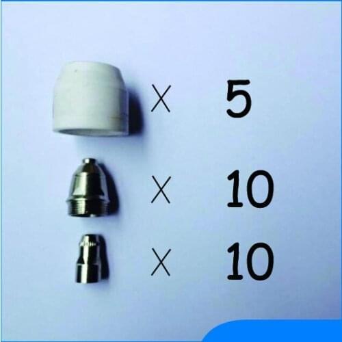 Free shipping 25Pcs P-80 Panasonic Air Plasma Cutting Cutter Torch Consumables,Plasma Nozzles, Plasma TIPS,Plasma Electrodes
