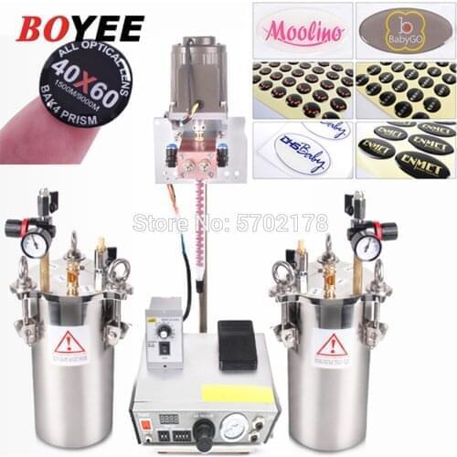 BY-118AB 4:1 Clear Epoxy Dome Sticker making machine Two component mixer/dispensing machine