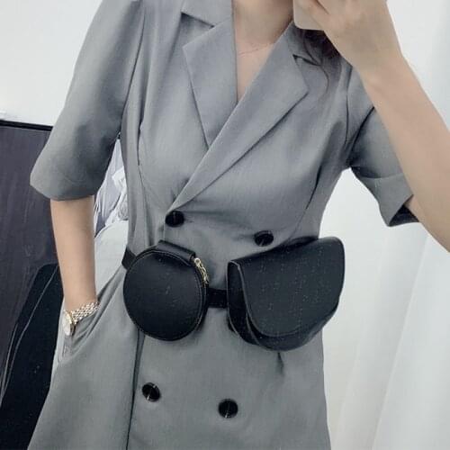 Black Fanny Pack For Women Waterproof Leater Bum Bags Waist Bag waist pack Female purse Fashion Girls Bum Chest Crossbody