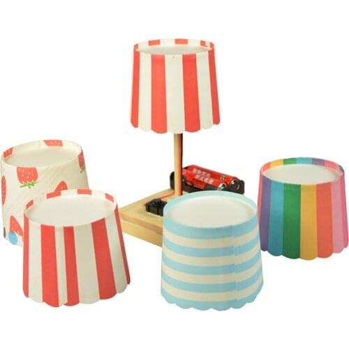 Children Science Experiment DIY Mini Desk Lamp Creative Toys Gift for Kids