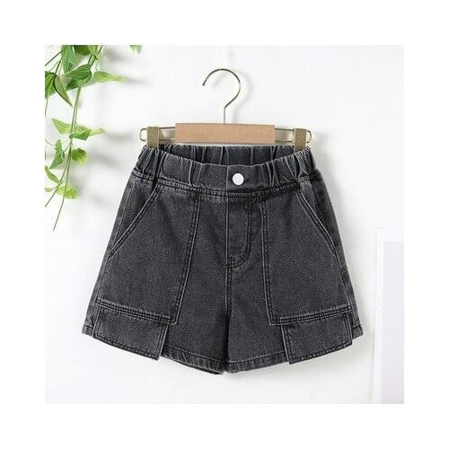 Girls' Jeans Shortd 2021 Summer New Childrens Shorts Korean Summer Fashion Girls' Big Childrens Short Pants Kids Denim Shorts