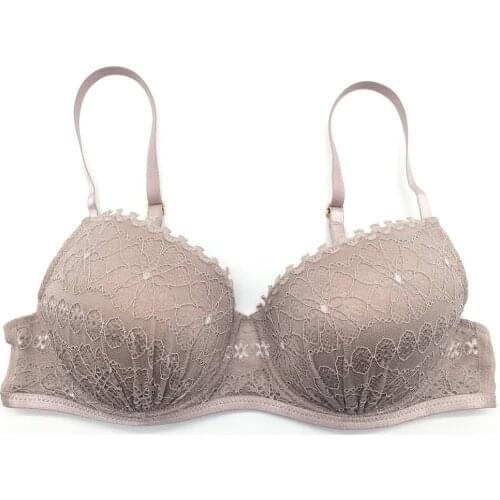 Women Black Push Up bra Thin Cup Underwire Lace Back Closure Three Quarter Sexy Daily Wear Bra Wholesale Lots Bulks 2020 New Bra